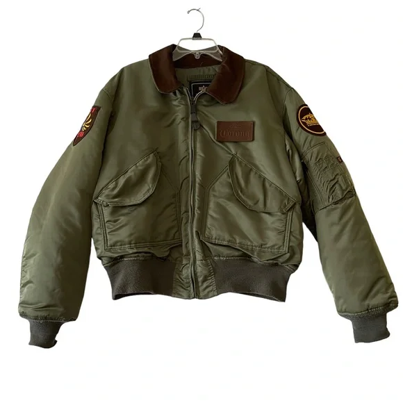 Vintage Jimmy Buffett flight jacket LARGE 2000 Tour Alpha